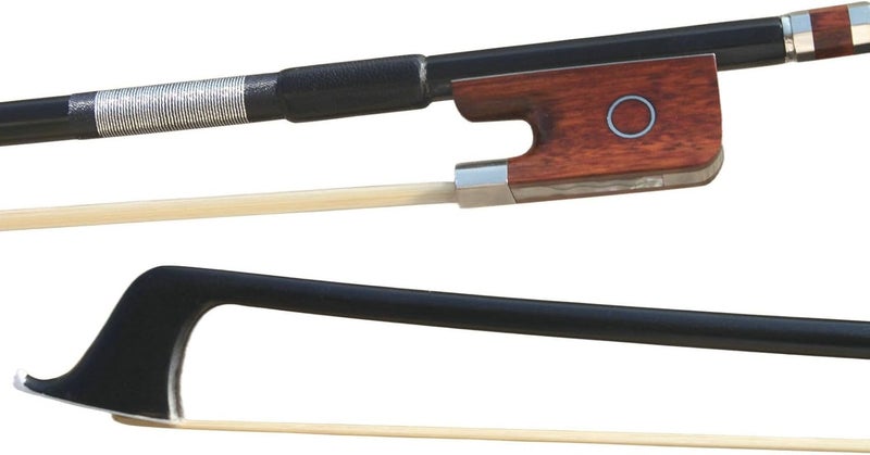 ARCRAW Store Carbon Fiber Cello Bow 4/4 Full Size Snakewood Frog Natural Horsehair for Teacher Student Professional Carbon Bow - Image 4